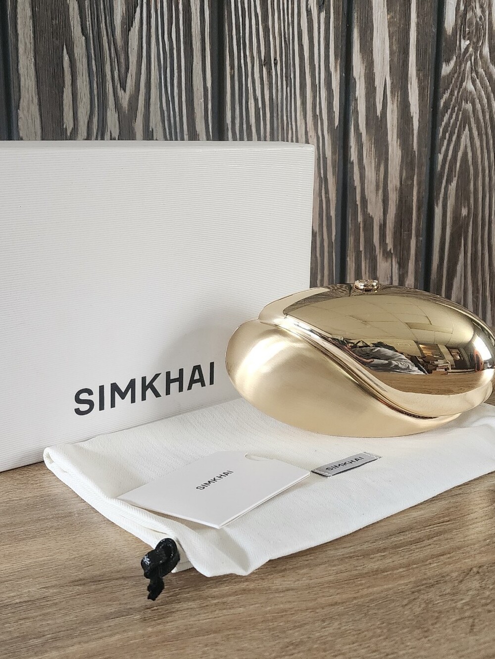 Jonathan Simkhai Women's Metallic Ameera Clutch (SOME SCRATCHES)